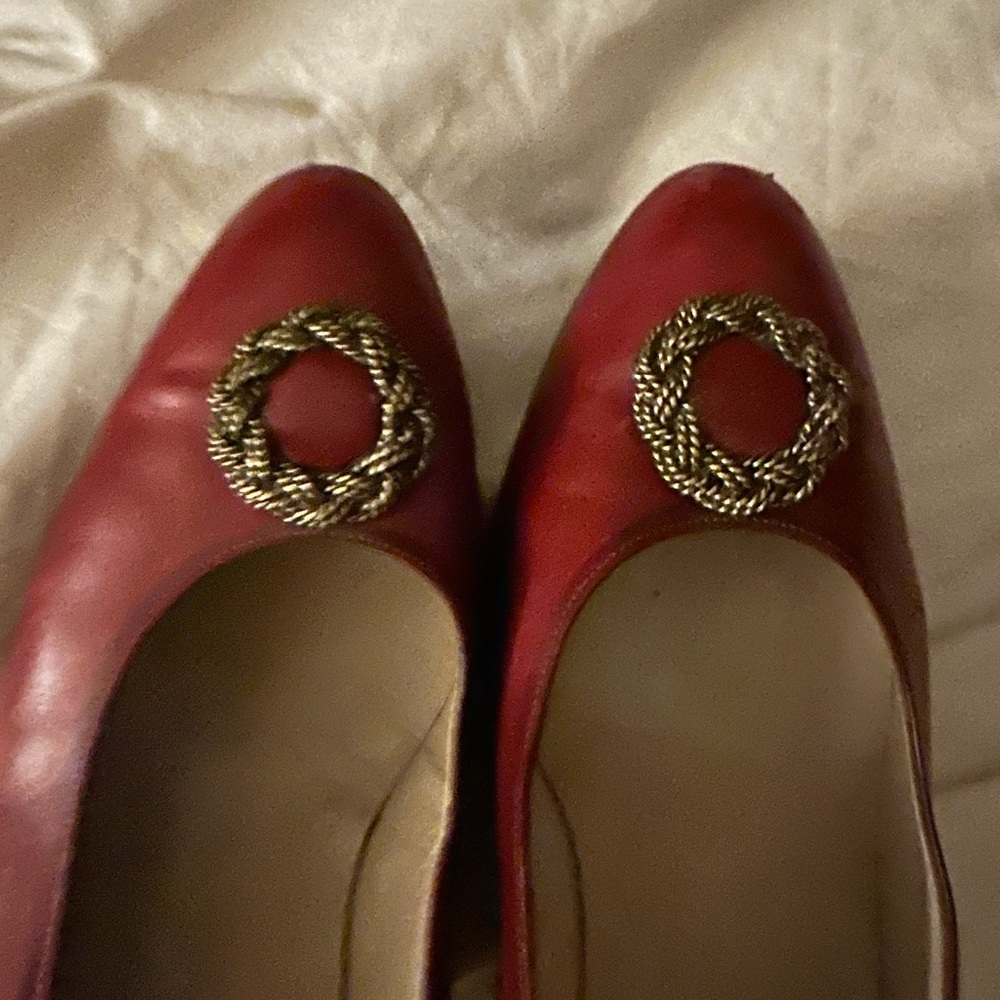 Salvatore Ferrgamo elegant red shoes